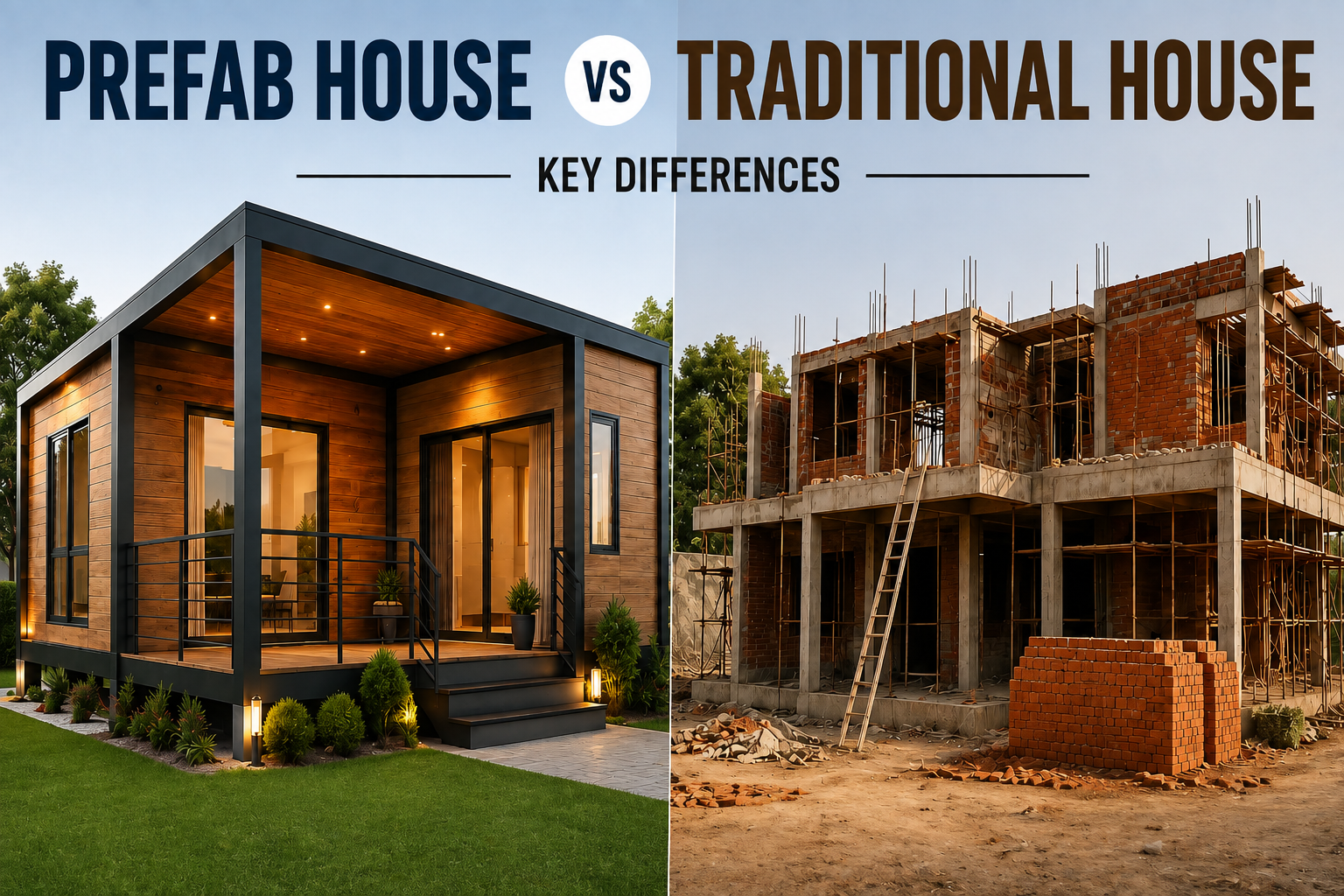 Prefab House Vs Traditional House: Key Differences